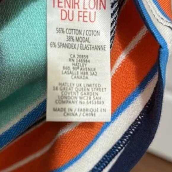 NWOT - Hatley - Striped Sleeveless Summer Tank Dress - Size XL - Picture 2 of 2